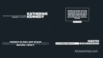 Universal - Lower Thirds and Animated Titles Titles template preview