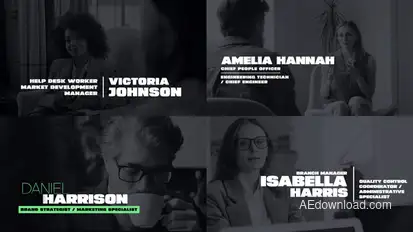 Universal Lower Thirds Elements template preview