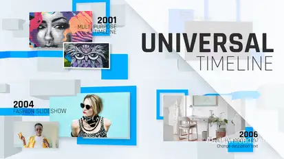 Universal Timeline Video Displays template preview