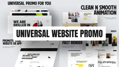 Universal Website Promo Product Promo template preview