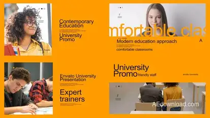 University Introduction Product Promo template preview