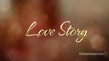 Untold Love Story - Romantic Slideshow Video Displays template preview
