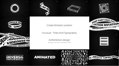 Unusual - Titles And Typography Titles template preview