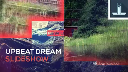 Upbeat Dream Slideshow Video Displays template preview