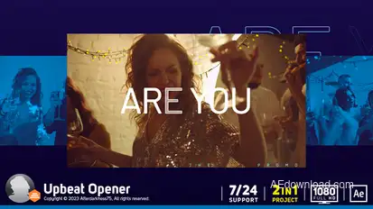 Upbeat Opener Video Displays template preview