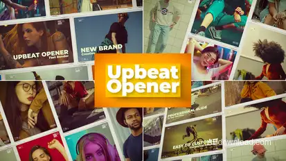 Upbeat Opener Video Displays template preview