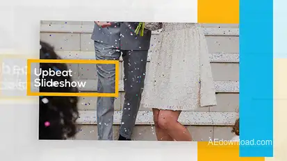 Upbeat Slideshow Video Displays template preview