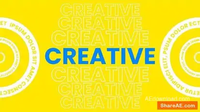 Videohive Upbeat Typo Intro Titles template preview