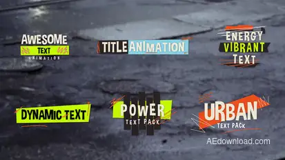 Urban Energy Titles Titles template preview