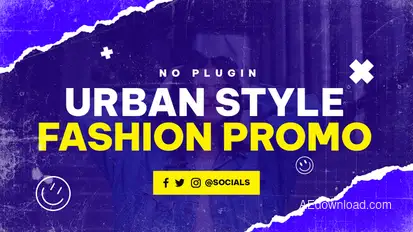 Urban Fashion Promo broadcast-packages template preview