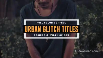 Urban Glitch Titles Titles template preview