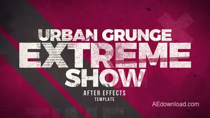 Urban Grunge Extreme Show Openers template preview