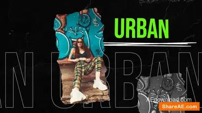 Videohive Urban Grunge Fashion Intro Titles template preview