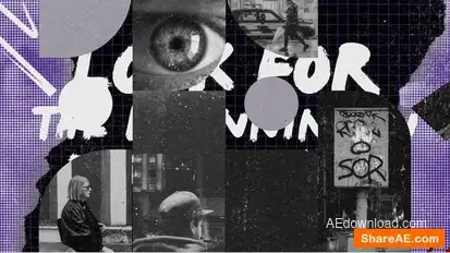 Videohive Urban Halftone Slideshow Openers template preview