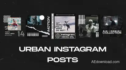Urban Instagram Posts Openers template preview