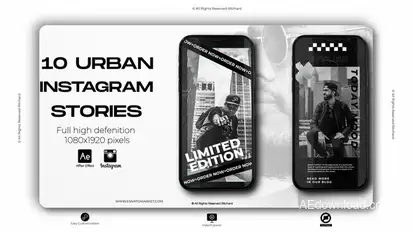 Urban Instagram Stories Product Promo template preview