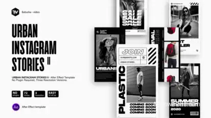 Urban Instagram Stories II Product Promo template preview