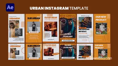Urban Instagram Template Product Promo template preview