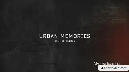 Urban Memories // Grunge Slides Video Displays template preview