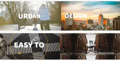 Urban Opener Video Displays template preview