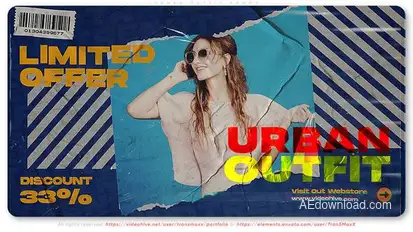 Urban Outfit Promo broadcast-packages template preview