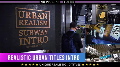 Urban Subway Titles | Advertising Intro Openers template preview