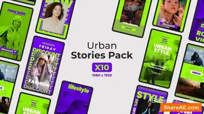 Urban Stories Openers template preview