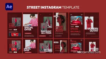 Urban Street Instagram Template Product Promo template preview