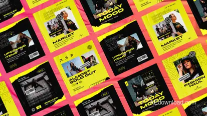 Urban Streetwear Instagram Posts Product Promo template preview