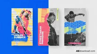 Urban Summer Instagram Stories Product Promo template preview