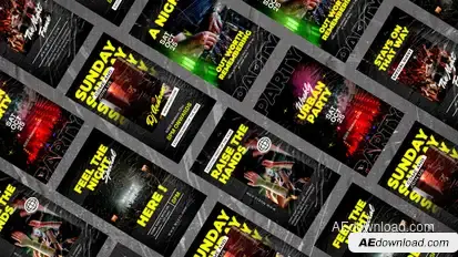Urbanight Party Instagram Stories Product Promo template preview