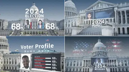 Us Election Intro Openers template preview