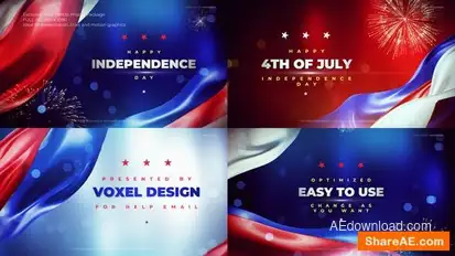 USA Independence Day Openers template preview