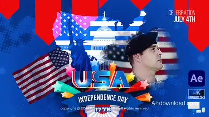 USA Independence Day Openers template preview