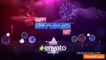 USA Independence Day Greetings Openers template preview