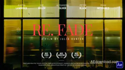 Vacation Cinematic Title Titles template preview