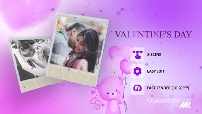 Valentine's Day Titles template preview