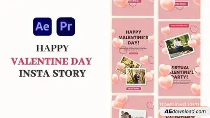 Videohive Valentine’s Day Instagram Story Elements template preview