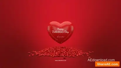 Valentine's Day Logo Reveal Logo Stings template preview