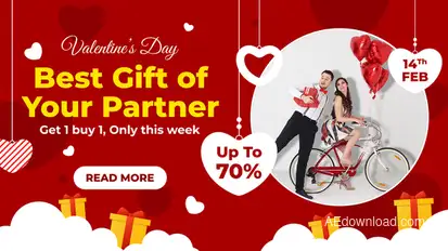 Valentine's Day Sale Promo Product Promo template preview