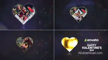 Valentine's Day Wish // Valentine's Day Love Card Openers template preview