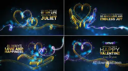 Valentine's Day Wishes //  Valentine's Day Greetings Openers template preview