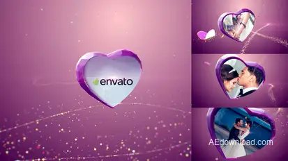 Valentine/ Wedding Slideshow Video Displays template preview