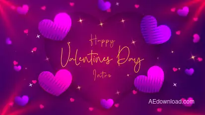 Valentine Titles template preview