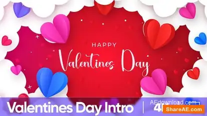 Valentines Day Intro Openers template preview