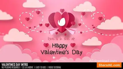Valentines Day Intro Openers template preview