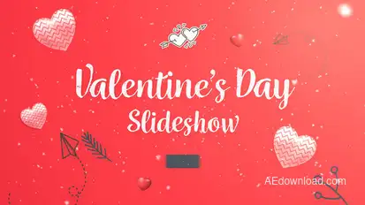 Valentines Day Slideshow Video Displays template preview