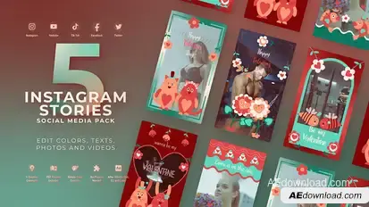 Valentines Day Vertical Instagram Product Promo template preview