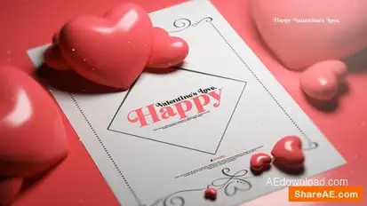 Valentines Love Card Openers template preview