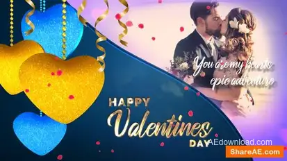 Valentines Wedding Lovely Slideshow Openers template preview